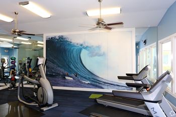Fitness center with cardio equipment